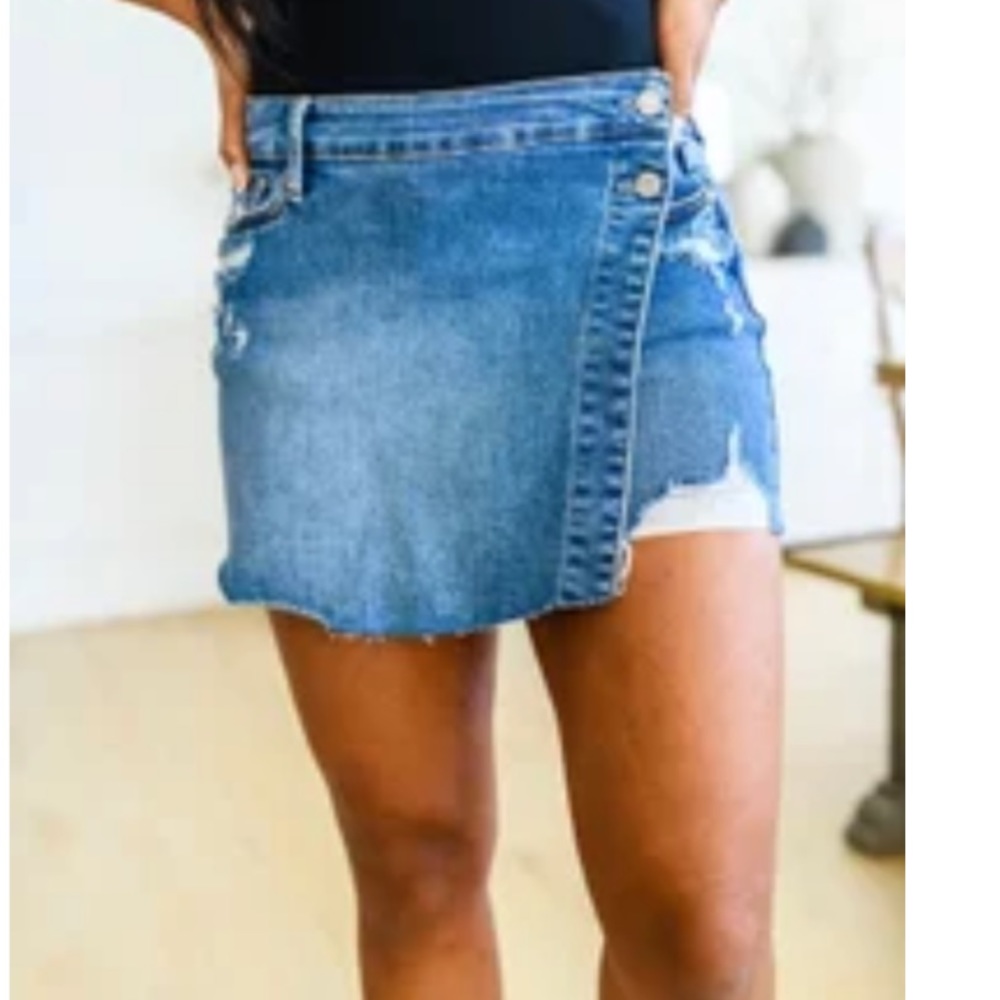 Denim Skort